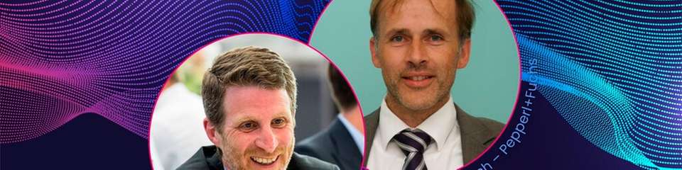 Hans-Günter Busch, Technologie Manager Industrial Communication bei Pepperl+Fuchs, und Louis von Beaulieu, Leiter Vertrieb Europa bei Bosch Digital Twin Industries, sind Speaker auf der INDUSTRY.forward EXPO. 