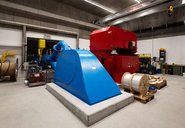 Das Kleinwasserkraftwerk Berschnerbach liefert pro Jahr rund 12.000 MWh elektrische Energie an das WEW Walenstadt.