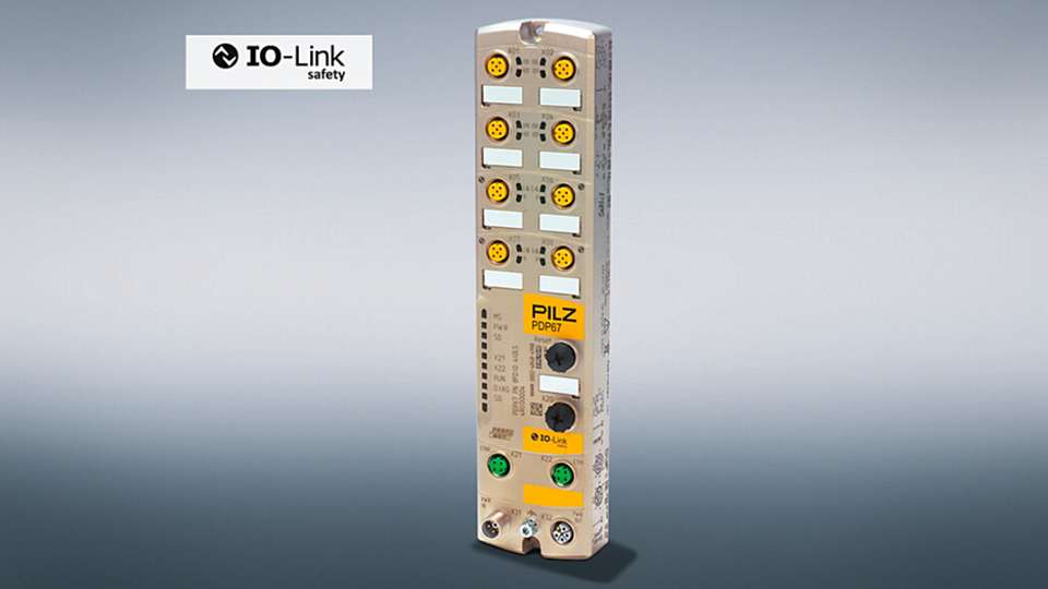 Der IO-Link Safety Master von Pilz erweitert die Funktionen eines herkömmlichen IO-Link-Masters um die Möglichkeit der sicheren Kommunikation im Bereich der funktionalen Sicherheit.