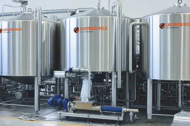 In einer modernen Brauanlage wie dieser überwachen eine Vielzahl an Sensoren den Prozess.