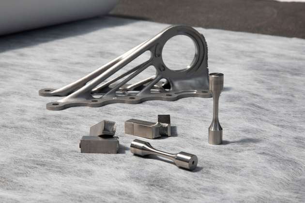 Unterschiedliche Proben aus dem 3D-Drucker