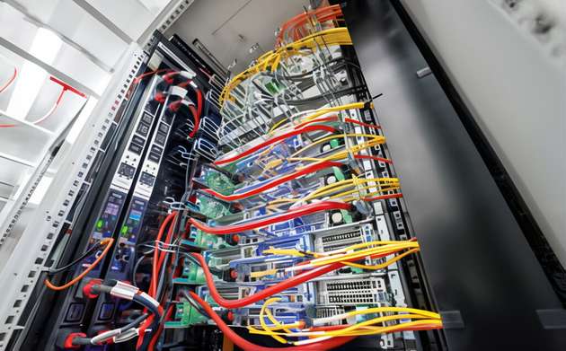 Alles in bunter Ordnung: Blick in einen der Server-Schränke VX IT von Rittal bei Bora.