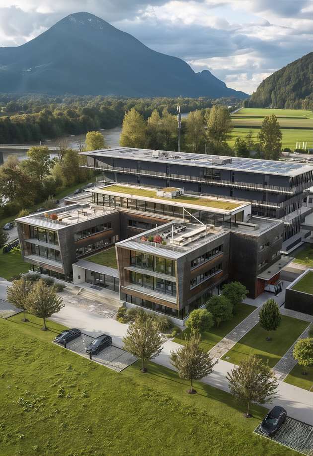 Alle Gebäude von Bora sind auf erneuerbare Energien umgestellt.