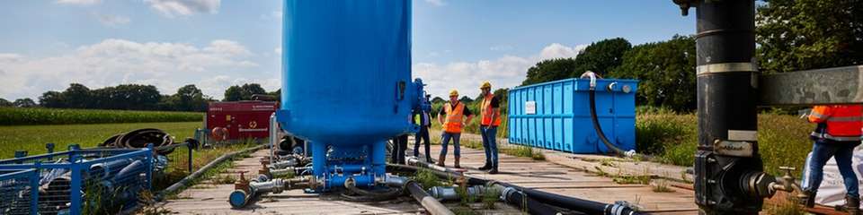 Einsatz von Eisenfiltern zur Wasseraufbereitung.