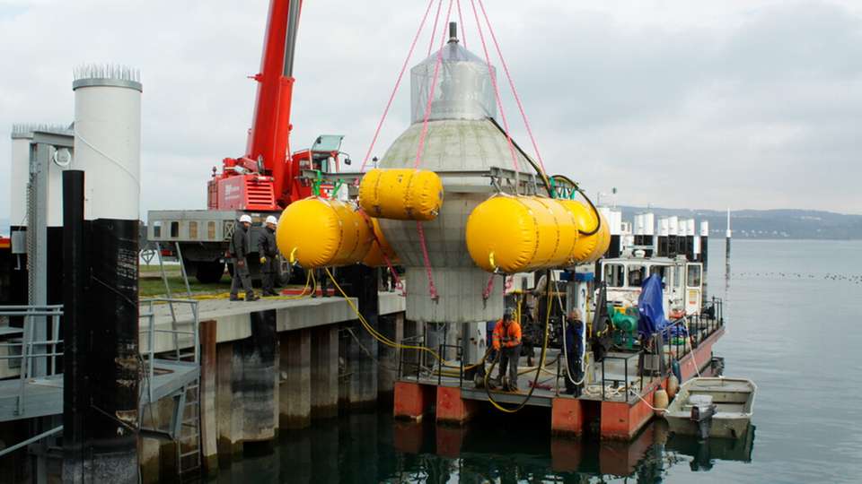 In einem Feldversuch mit einer 3-Meter-Kugel im Bodensee wurde 2016 bereits nachgewiesen, dass das neuartige Konzept gut funktioniert.