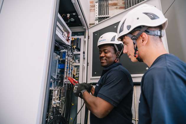Die Anlage versorgt die Elektrobusse mit Strom.