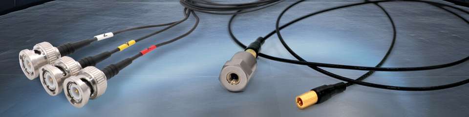 Für das NVH-Testing geeignete Sensorkabel „Made in Germany“ in verschiedensten Ausführungen.