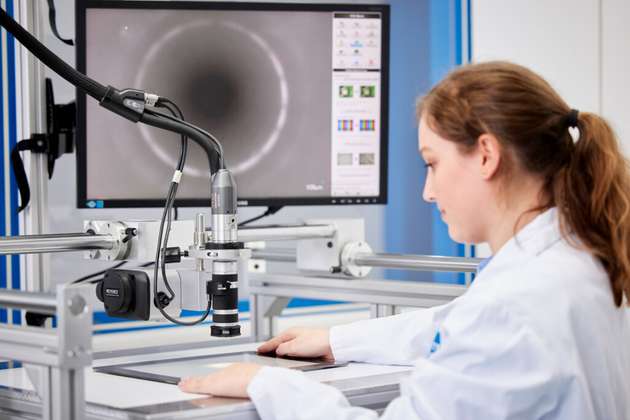 Optische Untersuchung von Glasoberflächen