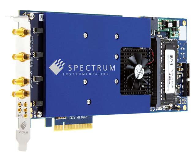 Bestseller bei Quantenwissenschaftlern: Der AWG M4i.6631 von Spectrum Instrumentation erzeugt quasi jede Wellenform. Im DDS-Modus erzeugt die Karte bis zu 20 unabhängige Sinuswellen pro Kanal für eine schnelle und einfache Experimentsteuerung.