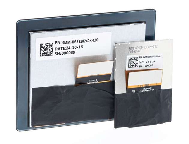 Rückseite der neuen TFT-LC-Displays von Schukat