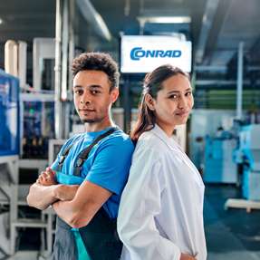 Ingenieur- und Technik-Expertise im Team: Conrad Electronic begleitet Unternehmen als Systemintegrator – von der Planung bis zur Inbetriebnahme technischer Entwicklungsräume.