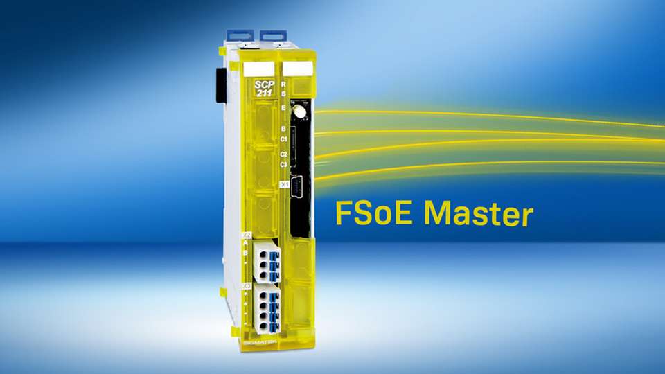 Die Safety-Steuerung SCP 211 bietet nun einen Master für das Safety-Protokoll FSoE. Das erhöht die Flexibilität bei der herstellerübergreifenden Einbindung sicherheitsrelevanter Funktionen.