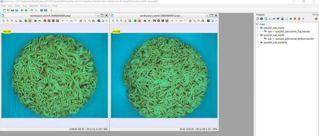 Bildverarbeitungssysteme sind in der Lage, Fehler in Instantnudeln innerhalb von Millisekunden zu erkennen.