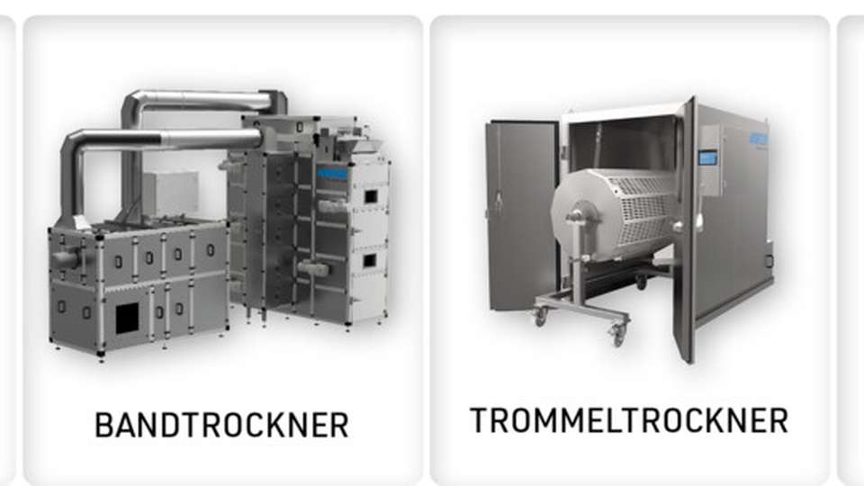 Wärmepumpentrockner von Harter ermöglichen eine energieeffiziente und produktschonende Trocknung von Lebensmitteln.