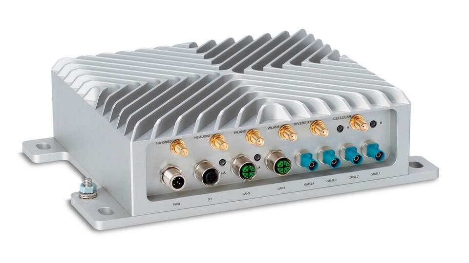 Lässt sich mit GMSL-Mono- und Stereokameras koppeln: AI Rugged Computer RPC RS A4NA.