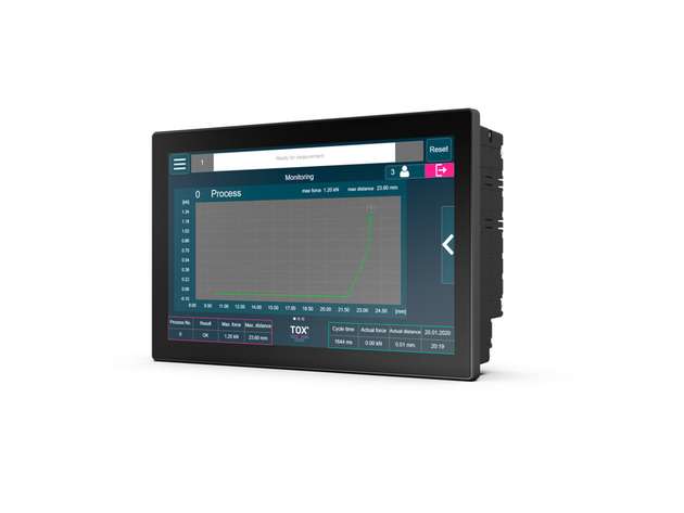 Die Prozessüberwachungseinheit Tox EPW600 ermöglicht eine präzise Echtzeit-Analyse von Einpressvorgängen und unterstützt die Qualitätssicherung in der Montage.