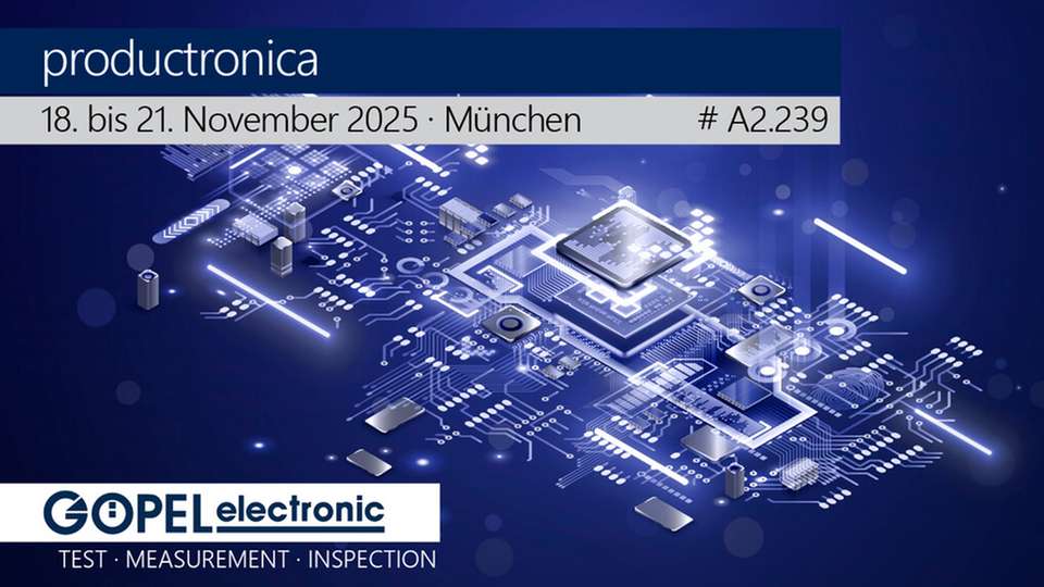 Auf der Productronica 2025 zeigt Göpel Electronic neue Systeme für AOI-, AXI- und JTAG-Testverfahren – von Hybrid-Röntgentechnologie bis zur intelligenten In-System-Programmierung.