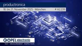 Auf der Productronica 2025 zeigt Göpel Electronic neue Systeme für AOI-, AXI- und JTAG-Testverfahren – von Hybrid-Röntgentechnologie bis zur intelligenten In-System-Programmierung.