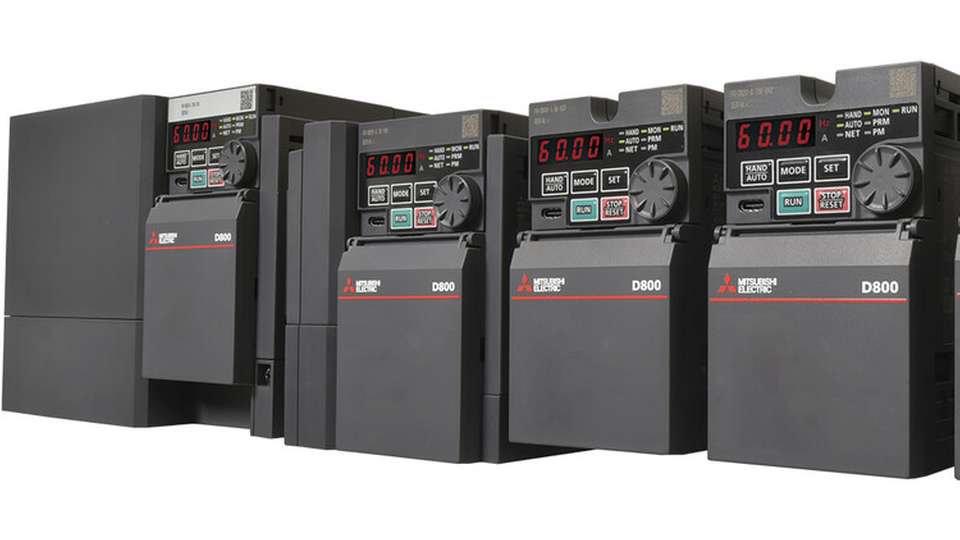 Die neue FR-D800-Serie: Ultrakompakte Standardumrichter für moderne Produktionsanforderungen.