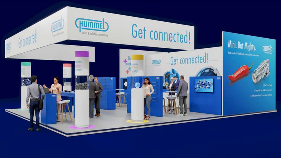 Der Hummel-Messestand zeigt: Verbindungstechnik ist mehr. Lieferfähigkeit, Zertifizierung, Nachhaltigkeit und Antizipation machen den Unterschied.