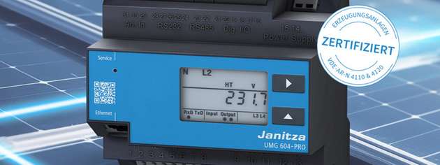 Funktional erweiterbarer Netzanalysator UMG 604-PRO.