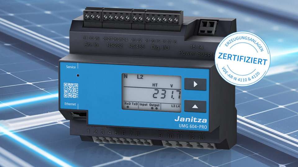 Funktional erweiterbarer Netzanalysator UMG 604-PRO.