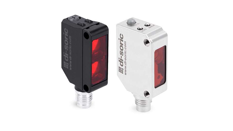 Optische Sensoren der Reihe O-33/O-34: Mit zwei Vollserien (stabiles Kunststoff- oder robustes Edelstahlgehäuse) und 36 Gerätevarianten deckt Di-soric das Feld für nahezu alle optischen Detektieraufgaben ab.