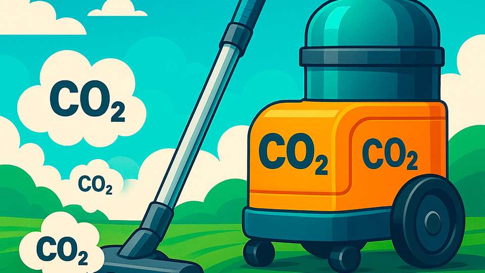 Die neue Pilotanlage zeigt, wie CO2 durch ein zweistufiges Verfahren energieeffizient aus der Umgebungsluft gefiltert und das Filtermaterial in separaten Zonen regeneriert wird.