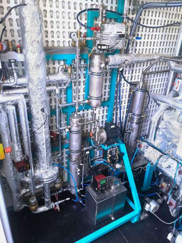 Die Anlage von innen.