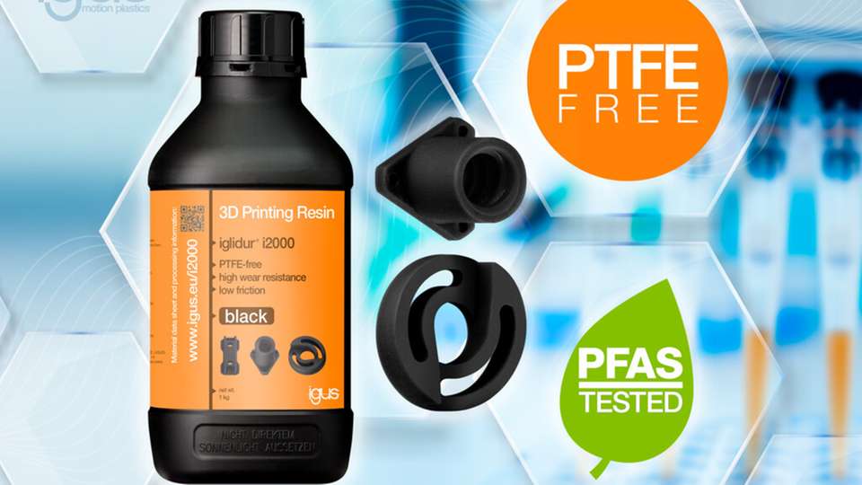Das PFAS- und PTFE-freie 3D-Druckharz iglidur i2000 ermöglicht präzise, verschleißfeste Kunststoffbauteile für sensible Anwendungen in Medizintechnik und Labortechnik.