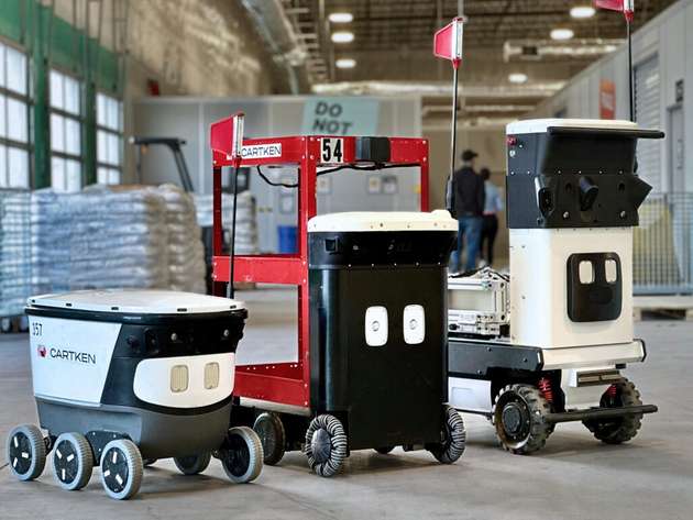 Die Cartken-Roboter Courier, Runner und Hauler