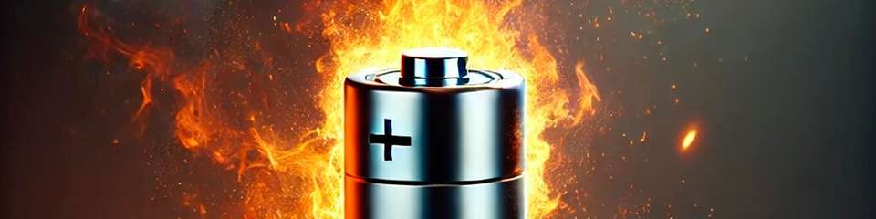 Kommt es aufgrund eines Akkubrands zu einer Explosion, können Teile bis zu 15 m weit weggeschleudert werden.