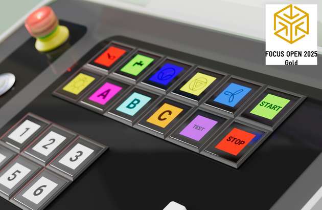 Farbe, Symbolik oder Textinformationen können auf dem Flexitast in Echtzeit angepasst werden.