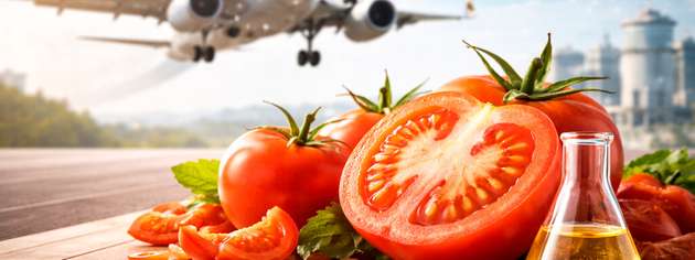 Das EU-Projekt ToFuel entwickelt ein Bioraffineriekonzept, das aus Tomatenabfällen nachhaltigen Flugkraftstoff sowie weitere Wertstoffe erzeugt.