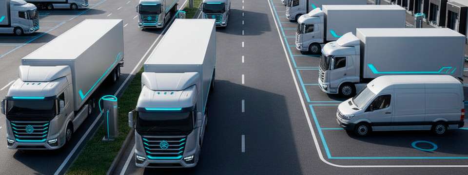 Elektrische Lkw sind technisch einsatzfähig: Doch die Reichweite und der Depotbetrieb werden durch die Ladeinfrastruktur und die betrieblichen Abläufe bestimmt.