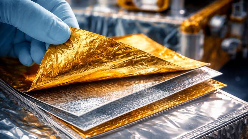 Eine hauchdünne Zwischenschicht zwischen Polymerfolie und Aluminiumbeschichtung verbessert die mechanische Stabilität von Superisolation für Satelliten – und eröffnet neue Möglichkeiten für flexible Elektronik und Sensoren.