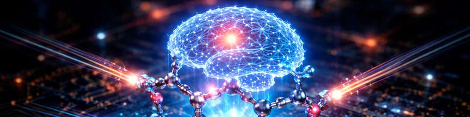 Molekulare Bauelemente können je nach Stimulation unterschiedliche Funktionen übernehmen, etwa als Speicher, Logikgatter oder elektronische Synapse. Der Ansatz zielt darauf ab, Speicher und Rechenleistung in einem Material zu vereinen und so neuromorphe Hardware zu ermöglichen.