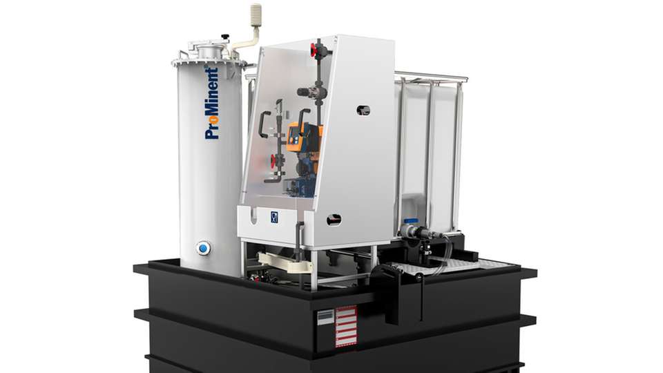 Die Dosieranlage gewährleistet lebensmittelkonforme Dosierprozesse mit maximaler Betriebssicherheit.