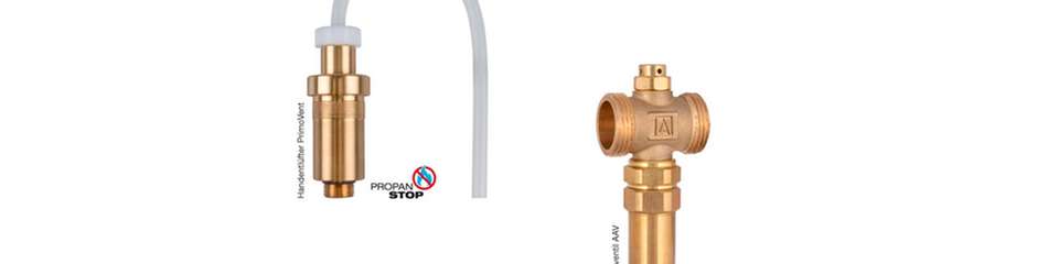 Zum Schutz von Monoblock-Wärmepumpen vor den Gefahren durch Stromausfall und Minustemperaturen empfiehlt sich die Verwendung des Frostschutzventils AVV, der manuellen Schnellentlüftung PrimoVent und des Gaswarngeräts GS 1.1 von Afriso.