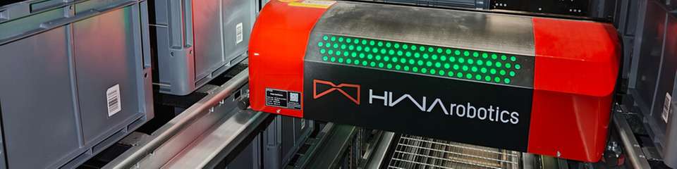 Das Vier-Wege-Shuttlesystem SLS600 von HWArobotics bildet das Herzstück des neuen automatisierten Lagers bei Domino Polska.