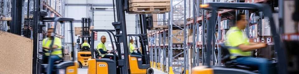 Flurförderzeuge bewegen Waren im Lager; ihre Einsatzdaten bilden die Grundlage für eine transparente und datenbasierte Optimierung der Intralogistik.