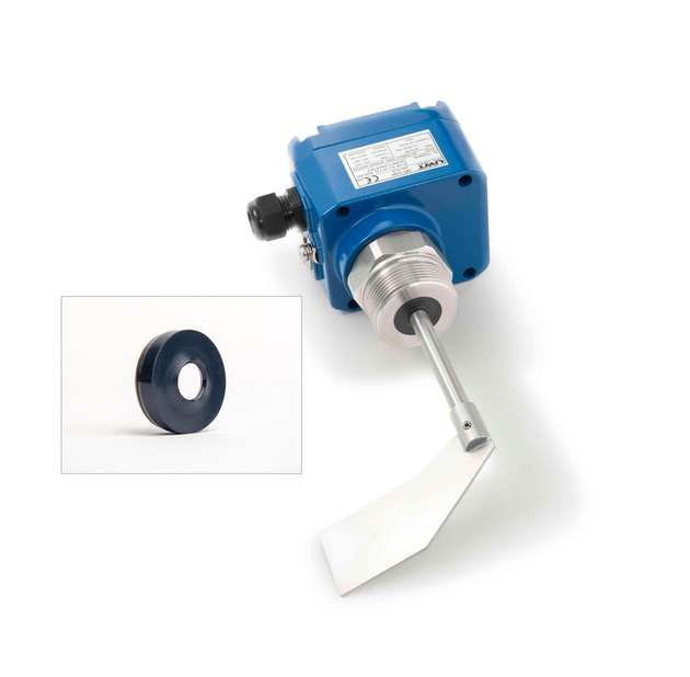 Ein metalldetektierbarer Wellendichtring sorgt am Drehflügelmelder Rotonivo für mehr Sicherheit.