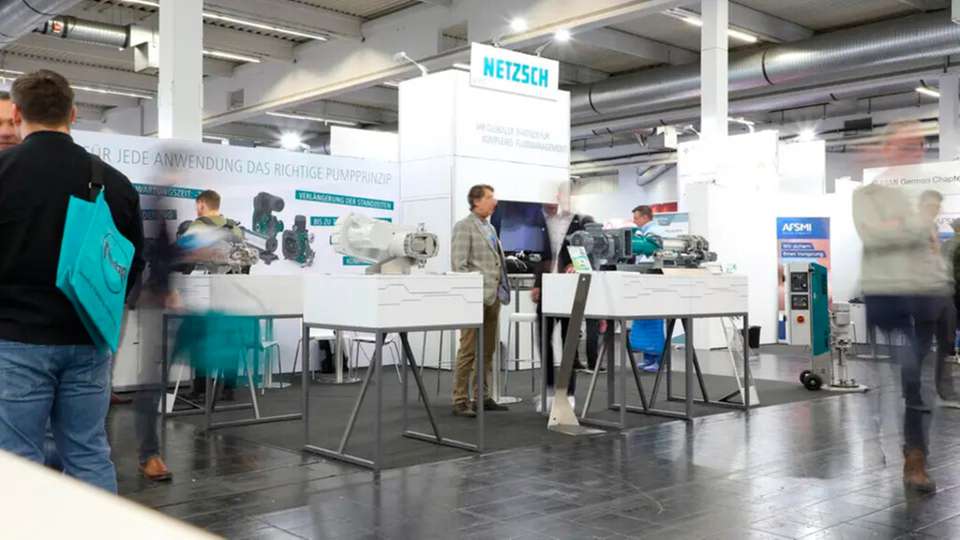 Auf der Pumps & Valves zeigt Netzsch sein breites Portfolio rotierender Verdrängerpumpen.