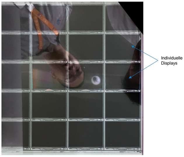Abbildung 1: Motherglass mit einzelnen Displays