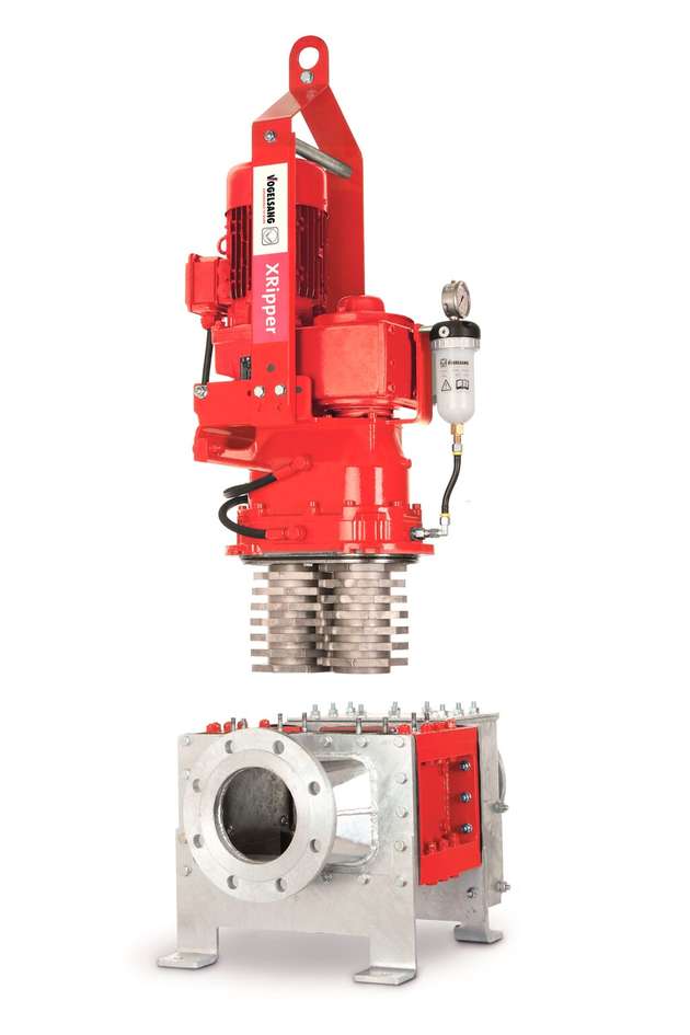 Der Zweiwellen-Zerkleinerer XRipper XRP ist die kompakte Inline-Variante der XRipper-Reihe.