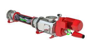 Die konische Rotor-Stator-Geometrie bei der Exzenterschneckenpumpe HiCone ermöglicht ein einfaches Nachstellen der Förderelemente.