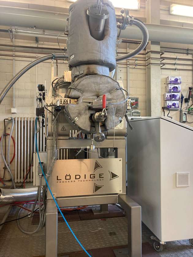 Anders als andere Pyrolysereaktoren arbeitet der Prototypen-Reaktor von Lödige Maschinenbau nach dem Schleuder- und Wirbelverfahren.