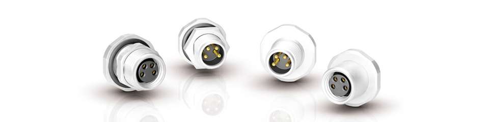 Die neuen M8‑Flanschsteckverbinder mit Lötanschluss bieten flexible Konfektionierungsmöglichkeiten für Automatisierungs‑, Sensor‑ und Robotikanwendungen.