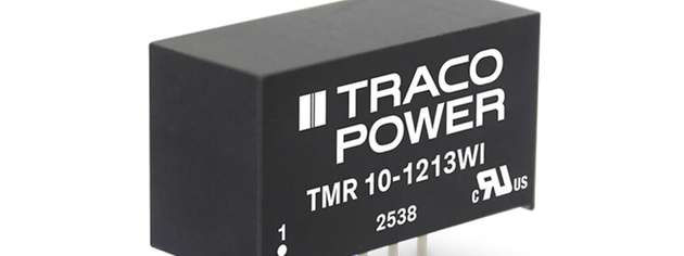 Die TMR‑10WI‑Serie umfasst isolierte 10‑W‑DC/DC‑Wandler im kompakten SIL‑8‑Gehäuse.