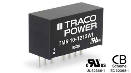 Die TMR‑10WI‑Serie umfasst isolierte 10‑W‑DC/DC‑Wandler im kompakten SIL‑8‑Gehäuse.